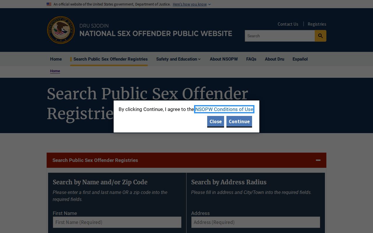 DeKalb County sex offender check with national NSOPW search